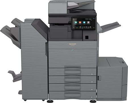 Sharp printers are capable of printing, scanning and faxing documents on demand.